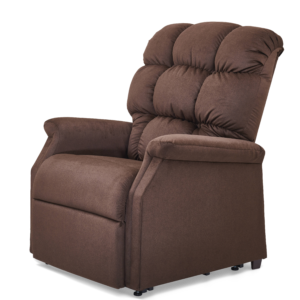 A brown Cambridge lift chair.