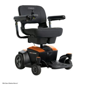 An electric mobility chair.